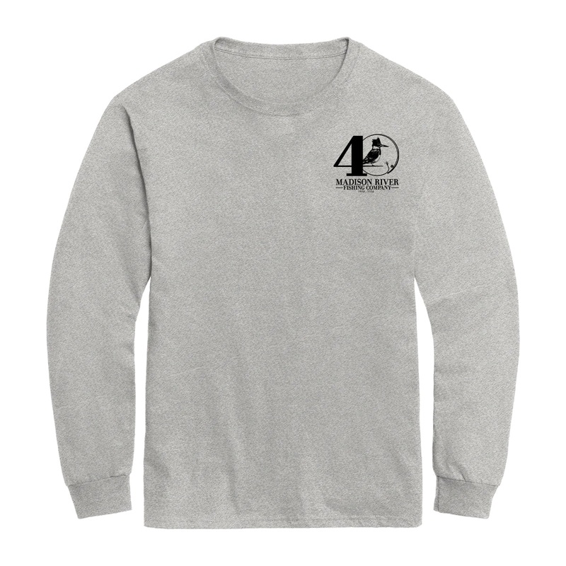 MRFC 40th Logo w/40th Chest Logo & MRFC on Back L/S T-Shirt Ash