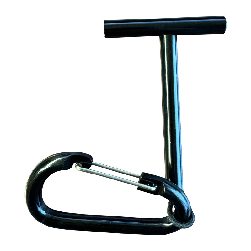 MRFC Aluminum Tippet T w/Carabiner Black