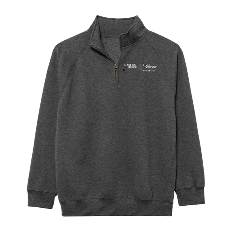 MRFC Logo Benchmark 1/4 Zip Sweatshirt Graphite Small Chest Logo