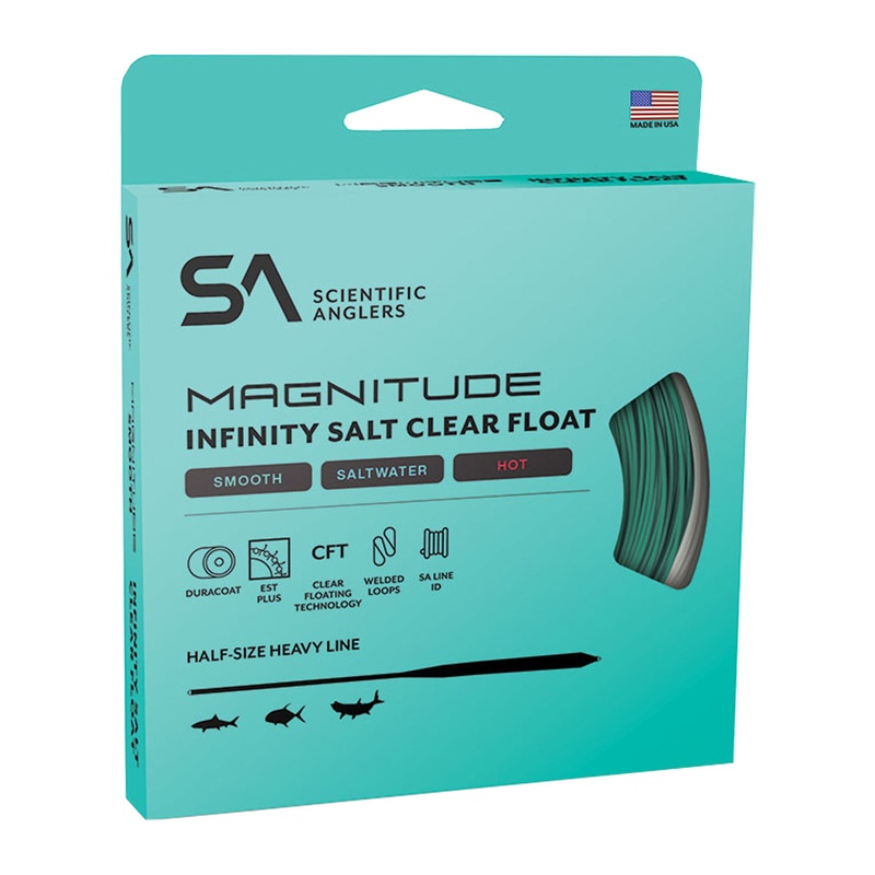 Scientific Anglers Magnitude Smooth Infinity Salt Fly Line 12′ Clear Tip