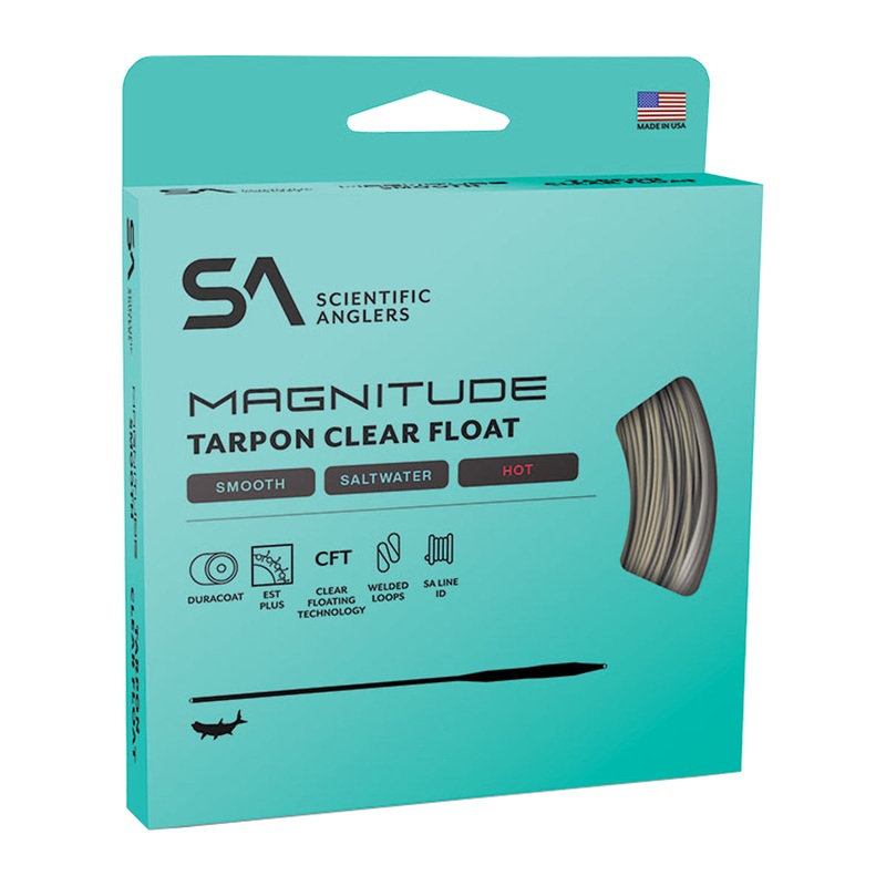 Scientific Anglers Magnitude Smooth Tarpon Fly Line 12′ Clear