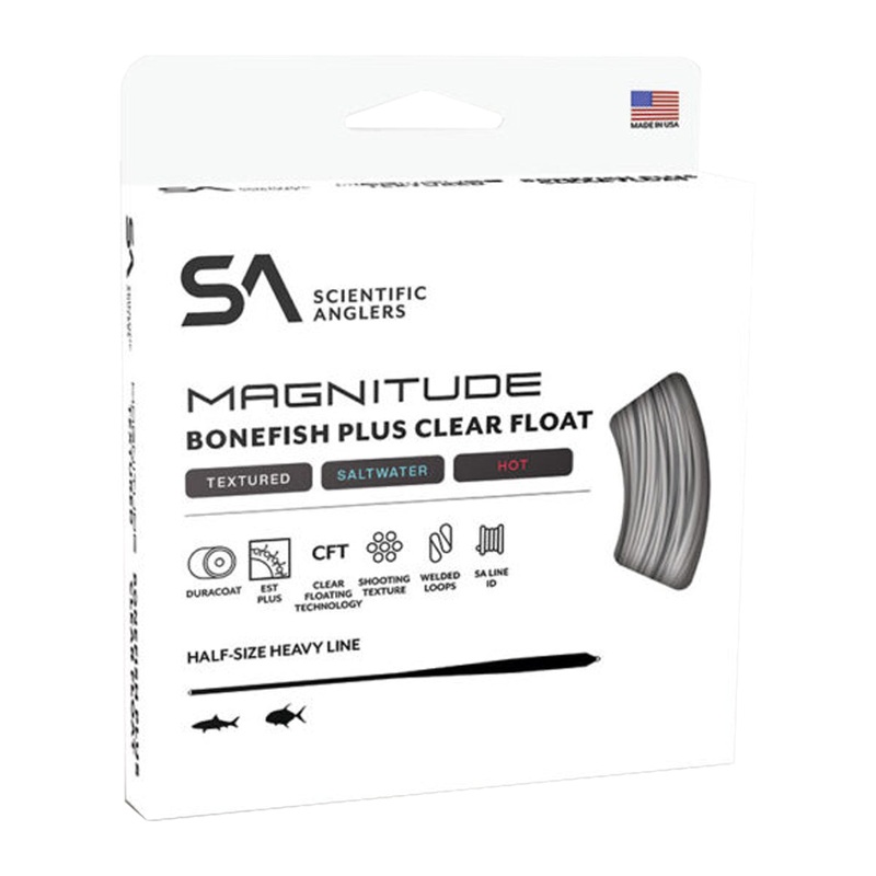 Scientific Anglers Magnitude Textured Bonefish Plus Fly Line 10′ Clear
