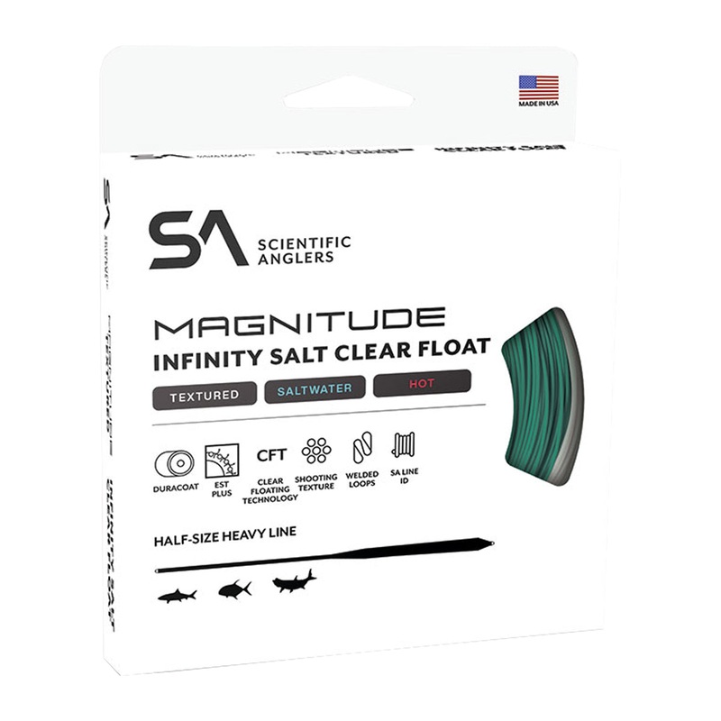 Scientific Anglers Magnitude Textured Infinity Salt Fly Line 12′ Clear Tip