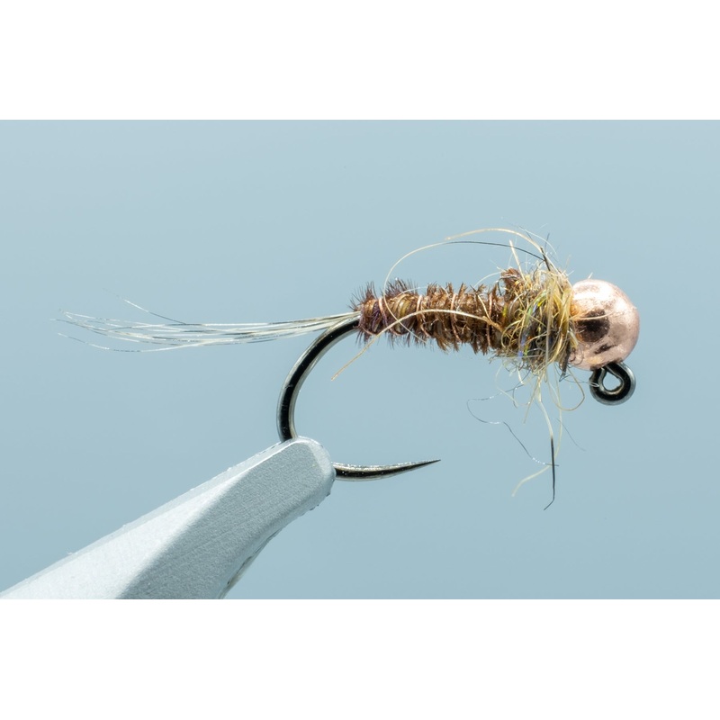 Hot Spot Pheasant Tail Jig Natural 1 Doz. #16
