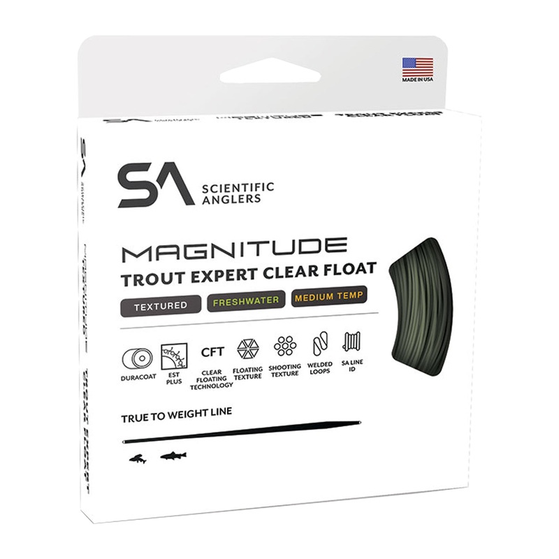 Scientific Anglers Magnitude Trout Expert Textured Fly Line 10′ Clear Float Tip