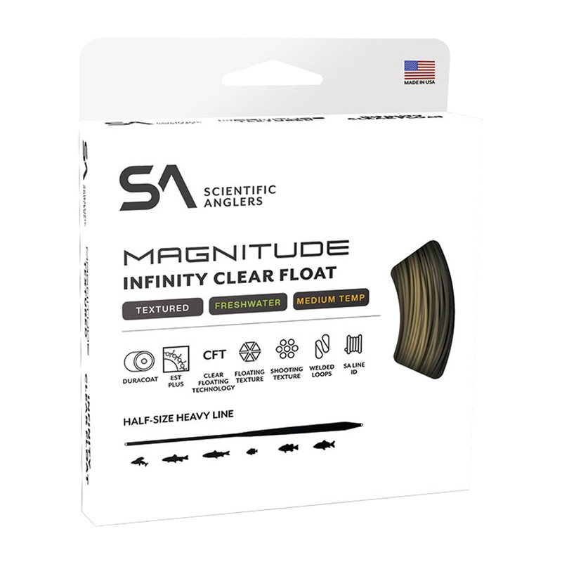 Scientific Anglers Magnitude Trout Textured Infinity Fly Line Clear Float Head