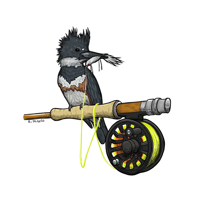 Kingfisher Junkie Sticker